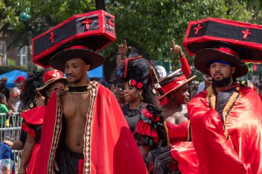 Brooklyn, NY - September 1, 2025: Annual West Indian Day parade on Eastern Parkway in the Brooklyn Borough of New York City