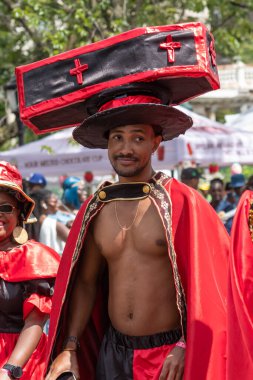 Brooklyn, NY - September 1, 2025: Annual West Indian Day parade on Eastern Parkway in the Brooklyn Borough of New York City