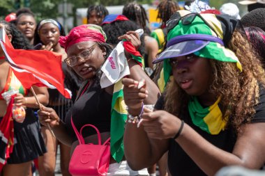 Brooklyn, NY - September 1, 2025: Annual West Indian Day parade on Eastern Parkway in the Brooklyn Borough of New York City