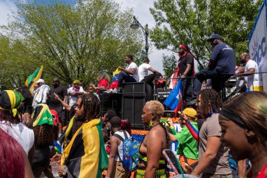 Brooklyn, NY - September 1, 2025: Annual West Indian Day parade on Eastern Parkway in the Brooklyn Borough of New York City