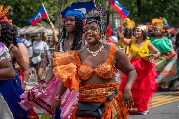 Brooklyn, NY - September 1, 2025: Annual West Indian Day parade on Eastern Parkway in the Brooklyn Borough of New York City