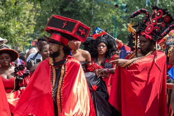 Brooklyn, NY - September 1, 2025: Annual West Indian Day parade on Eastern Parkway in the Brooklyn Borough of New York City
