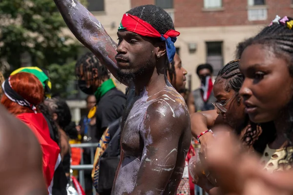 Brooklyn, NY - September 1, 2025: Annual West Indian Day parade on Eastern Parkway in the Brooklyn Borough of New York City