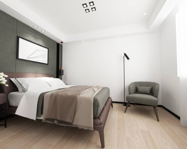 3D yatak odası, çok rahat..  