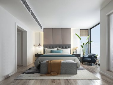 3D yatak odası, çok rahat..  