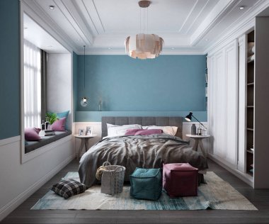 3D yatak odası, çok rahat..  