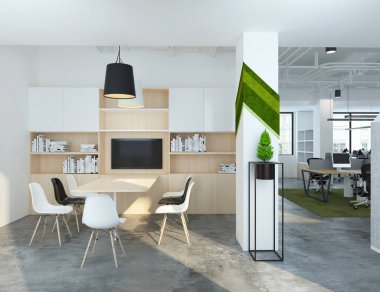 modern ofis 3D görüntüleme 