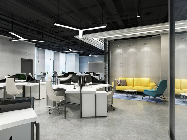 modern ofis 3D görüntüleme 