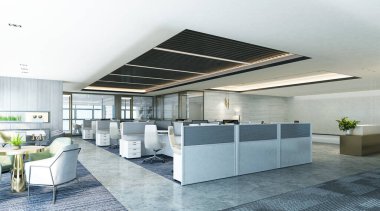 modern ofis 3D görüntüleme 