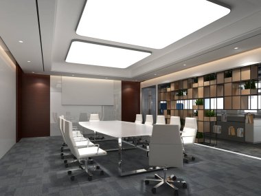 3D render konferans salonu 