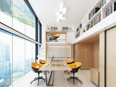 modern ofis 3D görüntüleme 