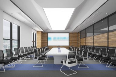 3D render konferans salonu 