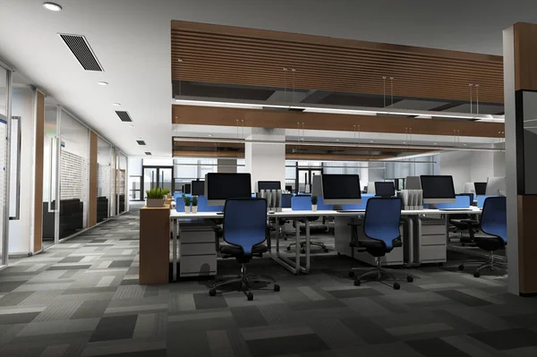 modern ofis 3D görüntüleme 