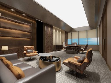 modern ofis 3D görüntüleme 