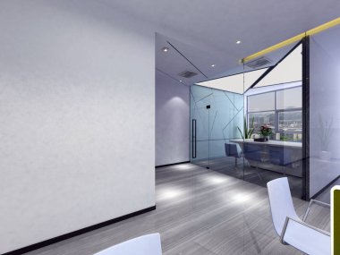 modern ofis 3D görüntüleme 