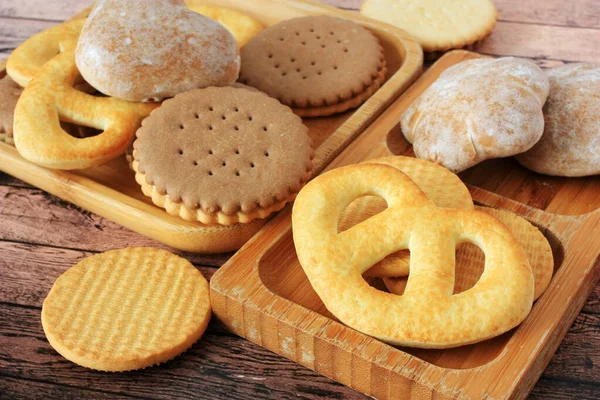 Galletas Jengibre Galletas Plato — Foto de Stock