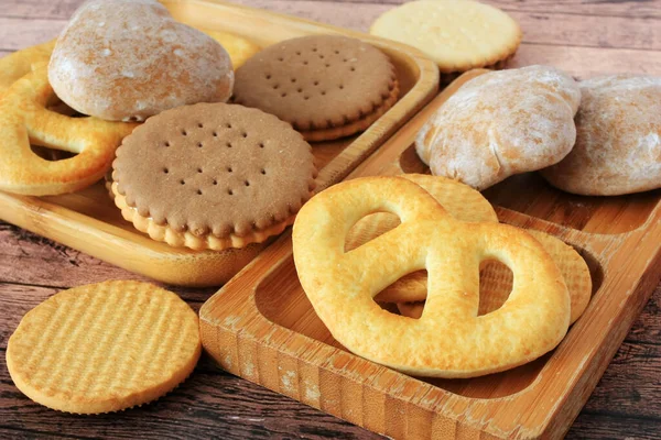 Galletas Galletas Jengibre Para Desayuno — Foto de Stock