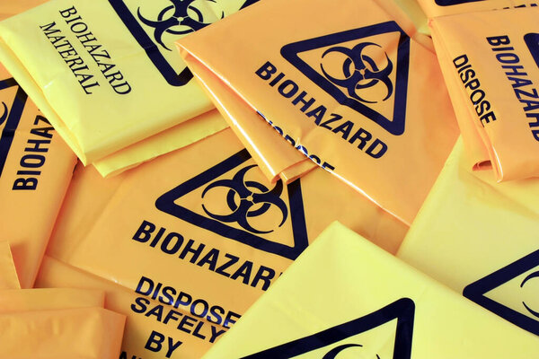 The inscription and the sign "Biohazard"