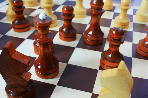 Chess Pieces Chessboard — Stock Photo, Image