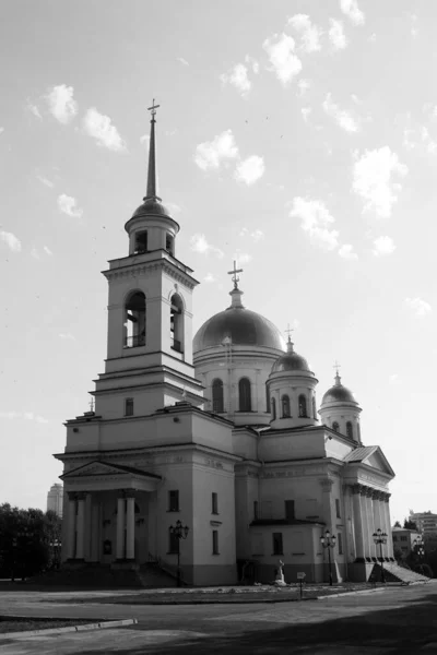 Piedra Antigua Iglesia Cristiana Ortodoxa Rusia — Foto de Stock