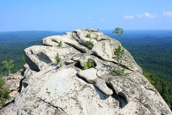 Bergrücken Aus Granitfelsen — Stockfoto