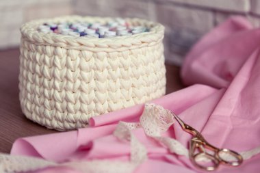 Ev sepeti, ev için aksesuar tığ işi