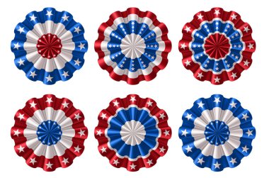 American kiraz kuşu, rozet dekorasyon elemanları, Eps 10 şeffaflık içerir.