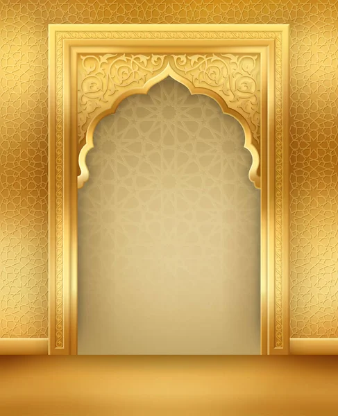 Arrière-plan avec Golden Arch — Image vectorielle
