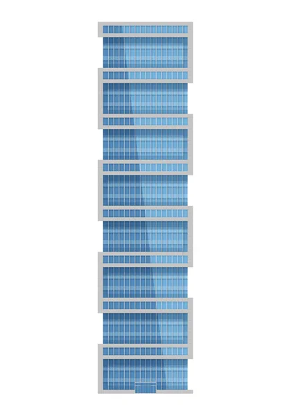 Edificio de oficinas moderno Ilustraciones de stock libres de derechos