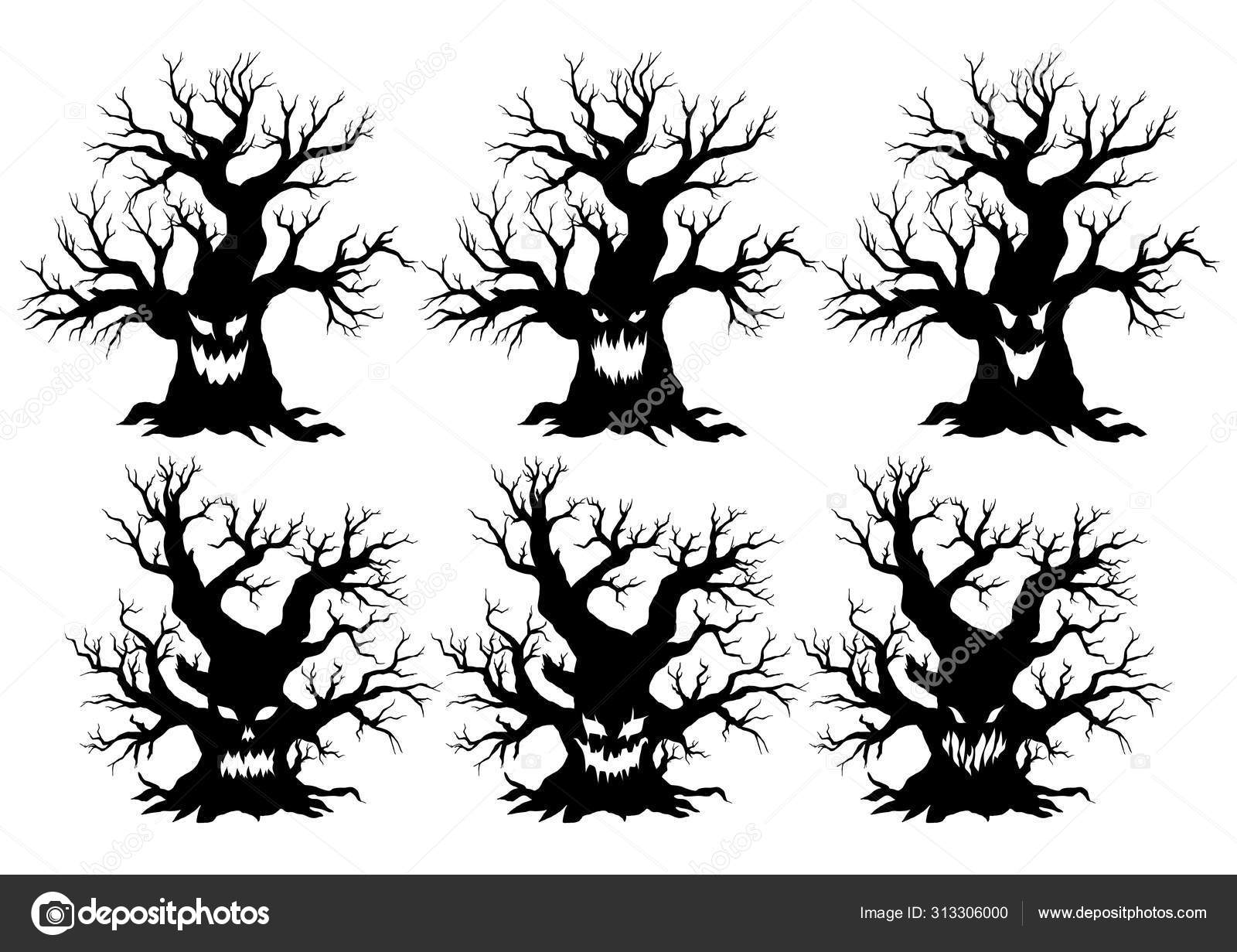 Spooky Tree Monsters Vector Image By C Djahan Vector Stock Spooky Tree Monsters Vector Image By C Djahan Vector Stock