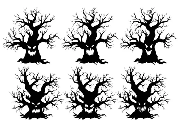 Spooky Tree Monsters — стоковый вектор
