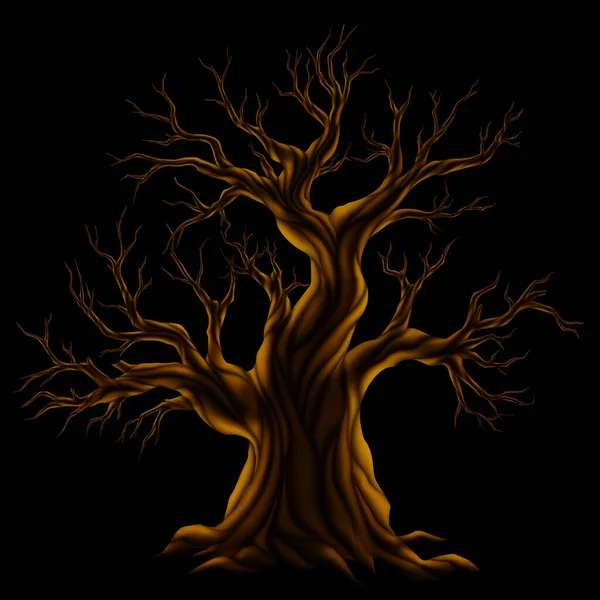 Illustation of Dead Tree — Stockový vektor