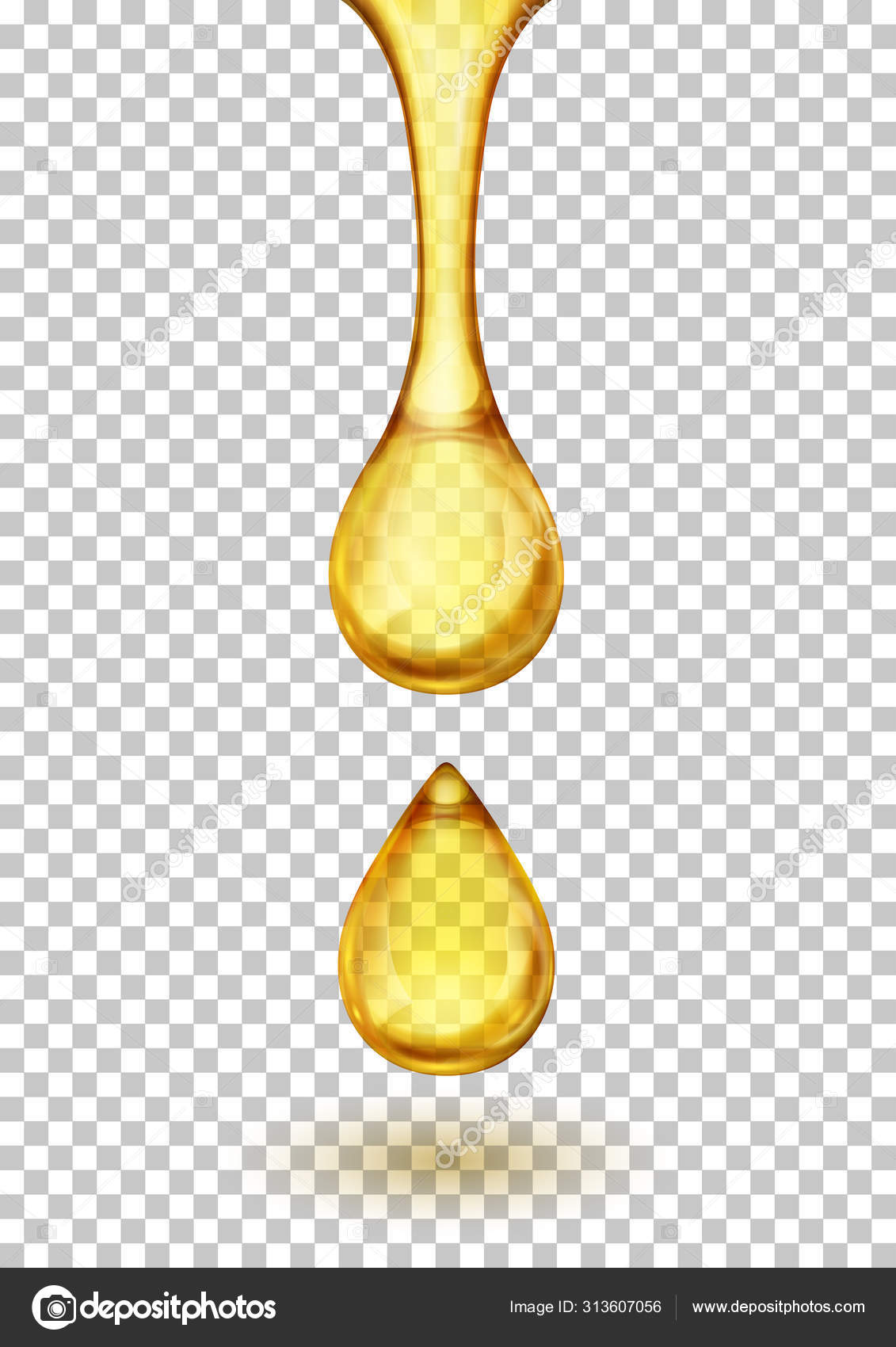 Dripping Oil on Transparent Background Stock Vector Image by ©djahan