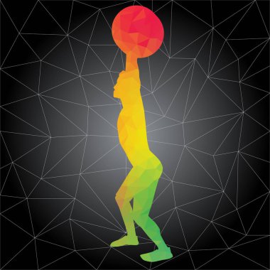 CrossFit kavramı. Vector silhouettes pek çok farklı pozisyonda fitness ve crossfit egzersiz yapıyor insan. Etkin ve sağlıklı bir hayat kavramı