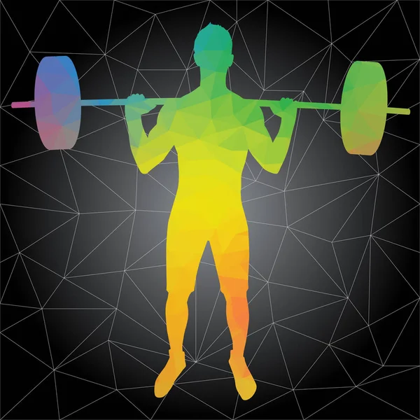 Concepto Crossfit Siluetas Vectoriales Personas Que Hacen Ejercicios Fitness Crossfit — Vector de stock