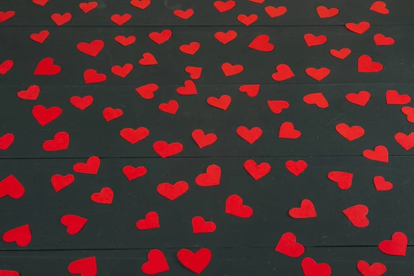 Valentinky Den Pozadí Láska Pozadí Papíru Červené Srdce Valentines Koncept — Stock fotografie