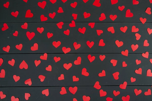 Valentijnsdag Achtergrond Hou Van Achtergrond Met Papier Rood Hart Valentines — Stockfoto