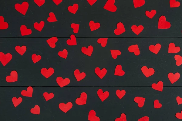 Valentijnsdag Achtergrond Hou Van Achtergrond Met Papier Rood Hart Valentines — Stockfoto