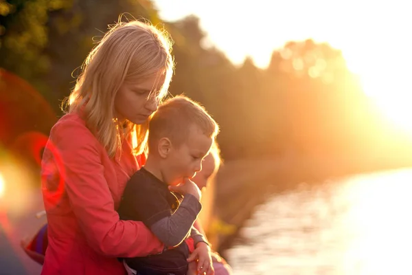 Baby Boy or Girl Have Fun Outdoors — Stock Photo, Image