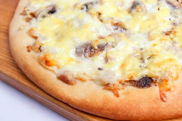 Pizza ahşap oyun tahtası, yakın çekim