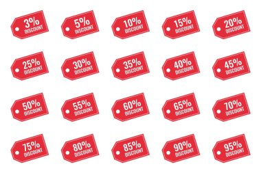 indirim etiketleri kümesi, Satılık etiketi, teklif fiyat