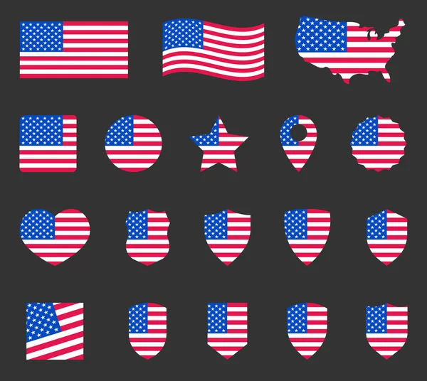 Символ прапора США, національний прапор США. — стоковий вектор