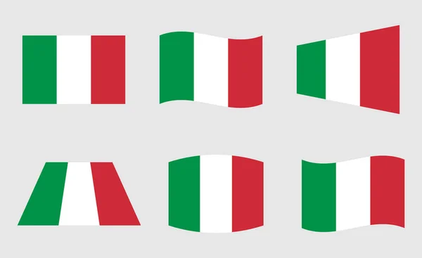 Italy flag, official colors of the Italian National flag — Stock Vector