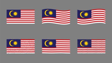 Malezya bayrağı set, resmi renkler ve Malezya bayrağı oranı