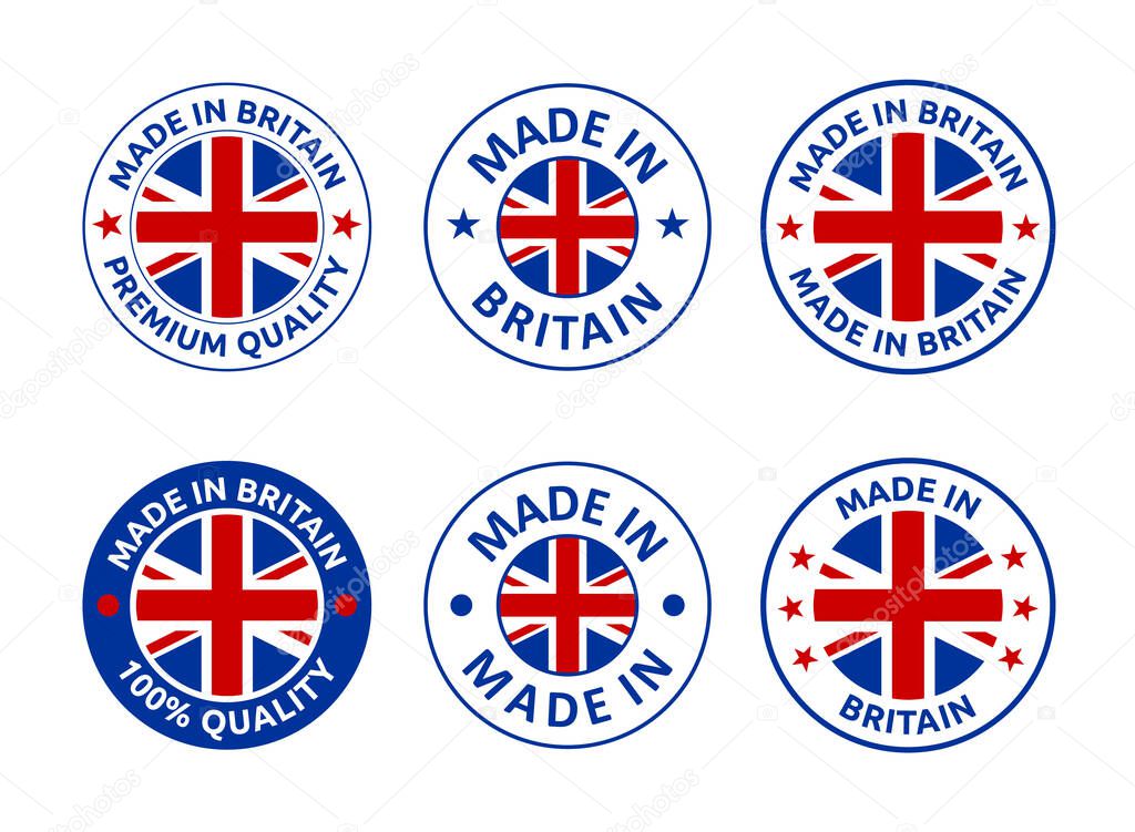 Made in United Kingdom, Great Britain product emblem
