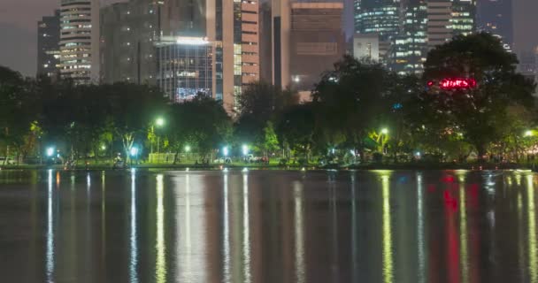 Lumpini Park, Bangkok, Thailand. DEC 2018 — Stock Video