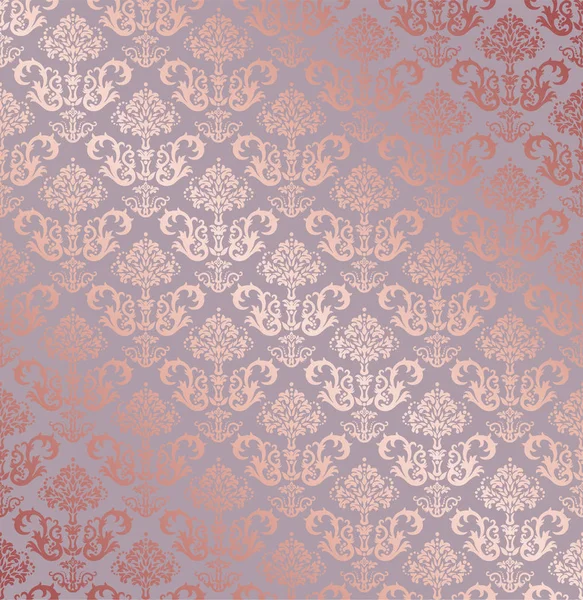 シームレスなバラ金小花柄要素の壁紙パターン この画像はベクトル図です — ストックベクタ