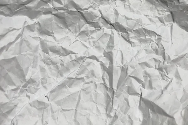 Witte Textuur Achtergrond Verfrommeld Papier — Stockfoto