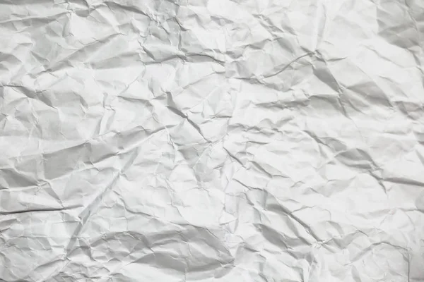 White Texture Background Crumpled Paper — Stock Photo, Image