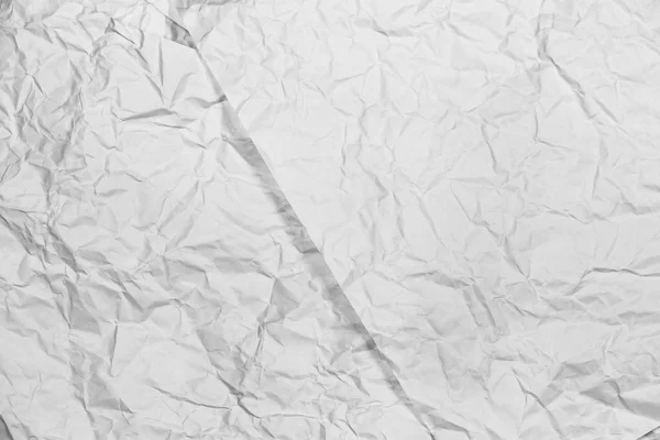 White Texture Background Crumpled Paper — Stock Photo, Image